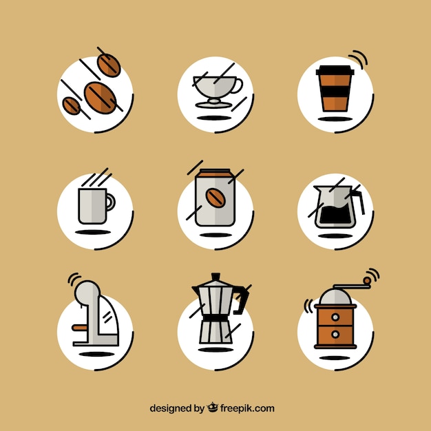 Sketchy coffee icons