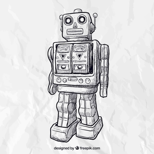 Sketchy robot | Free Vector