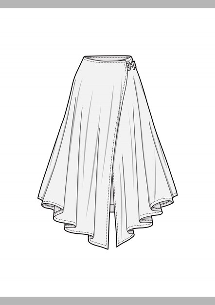Skirt Design Sketch