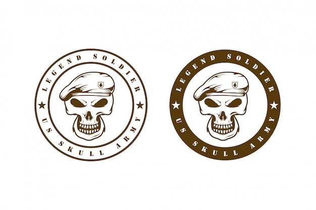 Download Free Skull Army Emblem Logo Concept Premium Vector Use our free logo maker to create a logo and build your brand. Put your logo on business cards, promotional products, or your website for brand visibility.