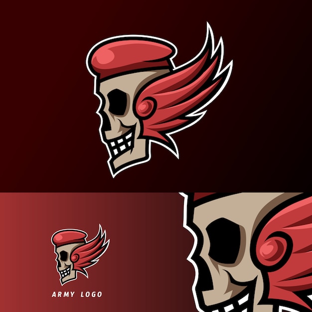 Download Free Skull Army Hat Wings Mascot Sport Gaming Esport Logo Template For Use our free logo maker to create a logo and build your brand. Put your logo on business cards, promotional products, or your website for brand visibility.