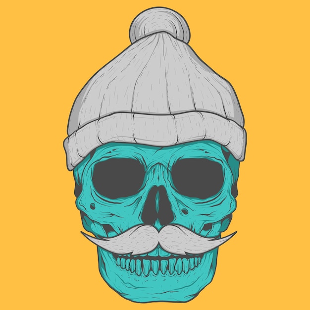 Download Free Vector | Skull background design