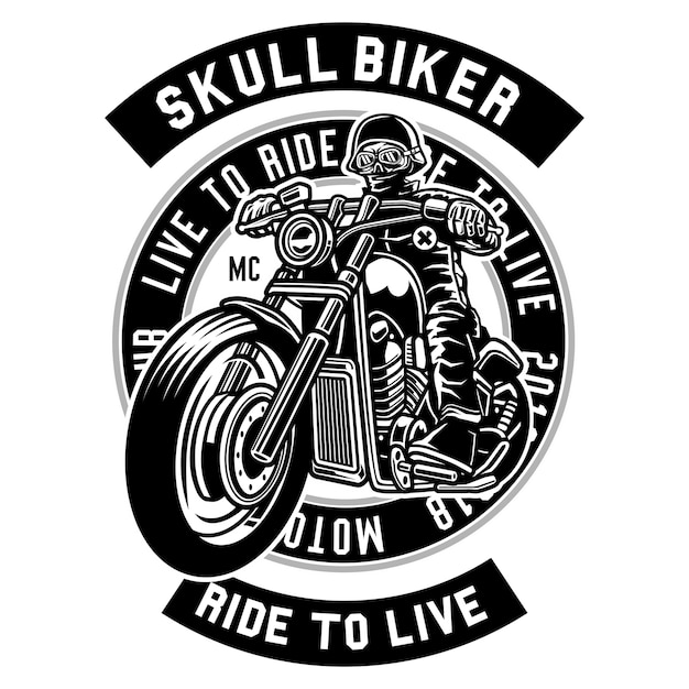 Download Free Skull Biker Premium Vector Use our free logo maker to create a logo and build your brand. Put your logo on business cards, promotional products, or your website for brand visibility.