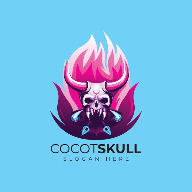 Download Free Skull Fire Esport Logo Design Premium Vector Use our free logo maker to create a logo and build your brand. Put your logo on business cards, promotional products, or your website for brand visibility.