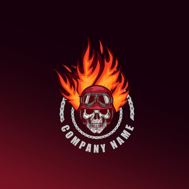 Download Free Skull Fire Head Mascot And E Sport Gaming Logo Premium Vector Use our free logo maker to create a logo and build your brand. Put your logo on business cards, promotional products, or your website for brand visibility.