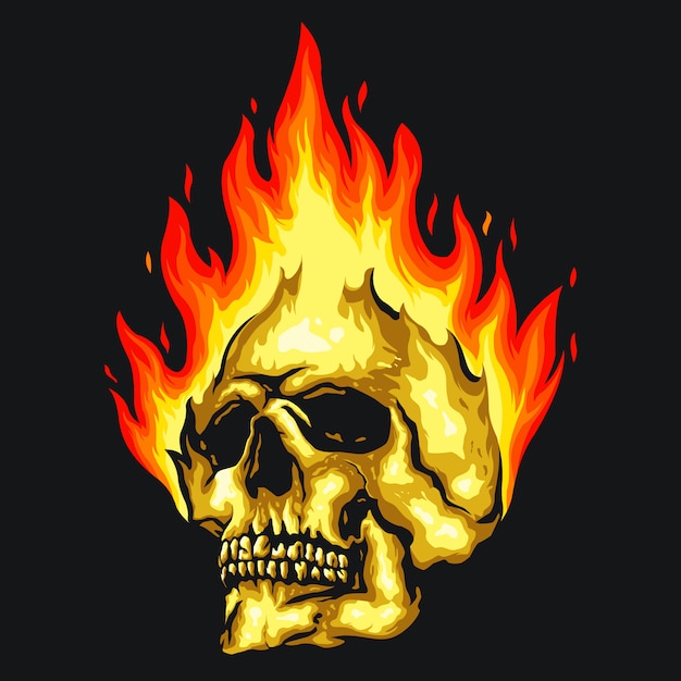 Skull Pictures On Fire Ppearaldepkieci