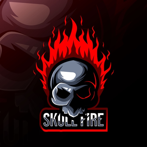 Download Free Skull Fire Mascot Logo Esport Design Premium Vector Use our free logo maker to create a logo and build your brand. Put your logo on business cards, promotional products, or your website for brand visibility.