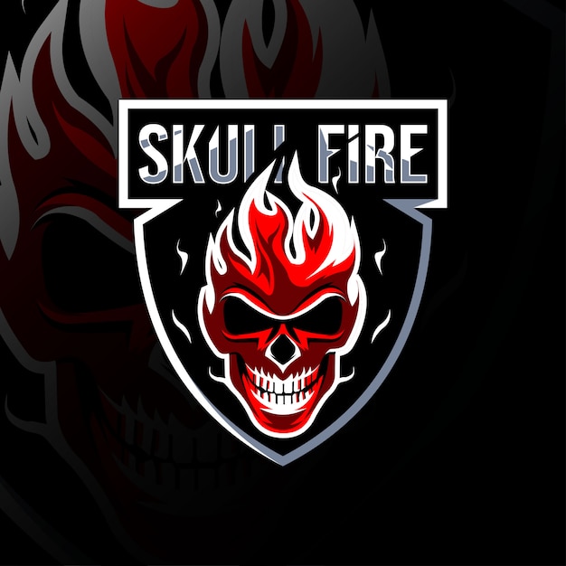 Download Free Skull Fire Mascot Logo Template Design Premium Vector Use our free logo maker to create a logo and build your brand. Put your logo on business cards, promotional products, or your website for brand visibility.