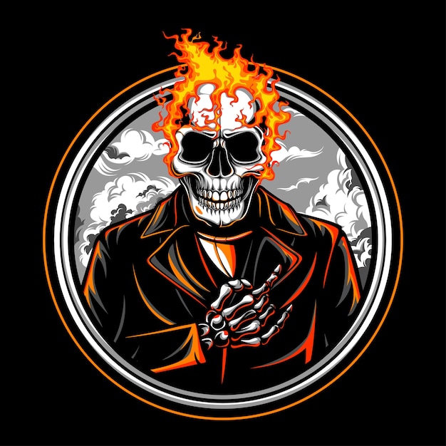 Download Free Skull Fire Vector Emblem Premium Vector Use our free logo maker to create a logo and build your brand. Put your logo on business cards, promotional products, or your website for brand visibility.