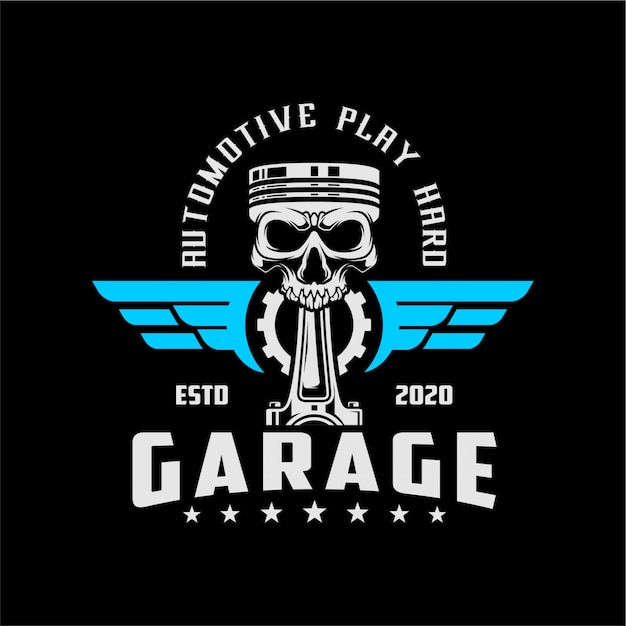 Download Free Skull Garage Premium Vector Use our free logo maker to create a logo and build your brand. Put your logo on business cards, promotional products, or your website for brand visibility.