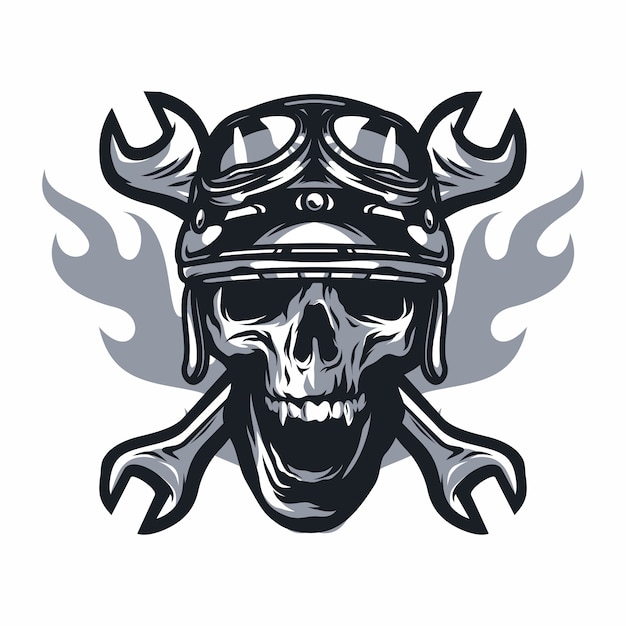 Download Free Skull Ghost Rider Road Vector Logo Design Illustration Premium Vector Use our free logo maker to create a logo and build your brand. Put your logo on business cards, promotional products, or your website for brand visibility.