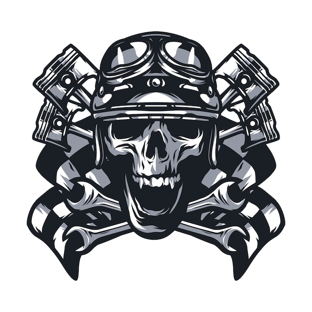 Download Free Skull Ghost Rider Road Vector Logo Design Illustration Premium Use our free logo maker to create a logo and build your brand. Put your logo on business cards, promotional products, or your website for brand visibility.