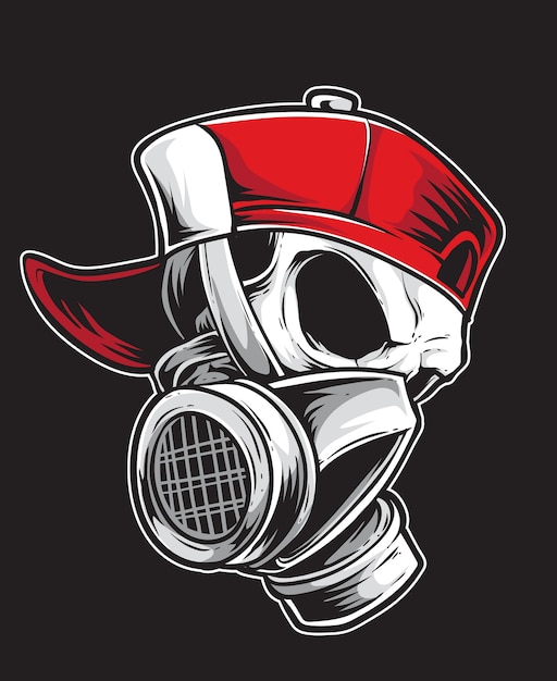 Premium Vector Skull graffiti vector