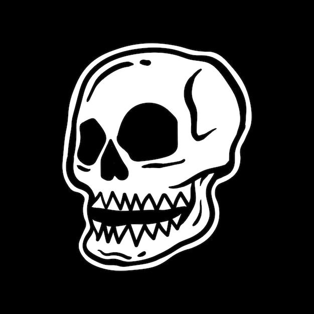 Premium Vector | Skull hand drawn illustrations for the design of ...