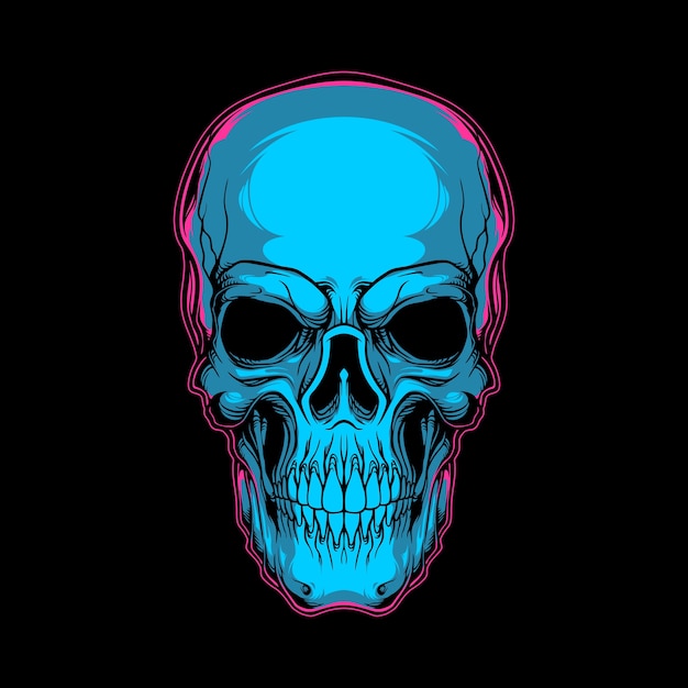 Premium Vector | Skull head illustration