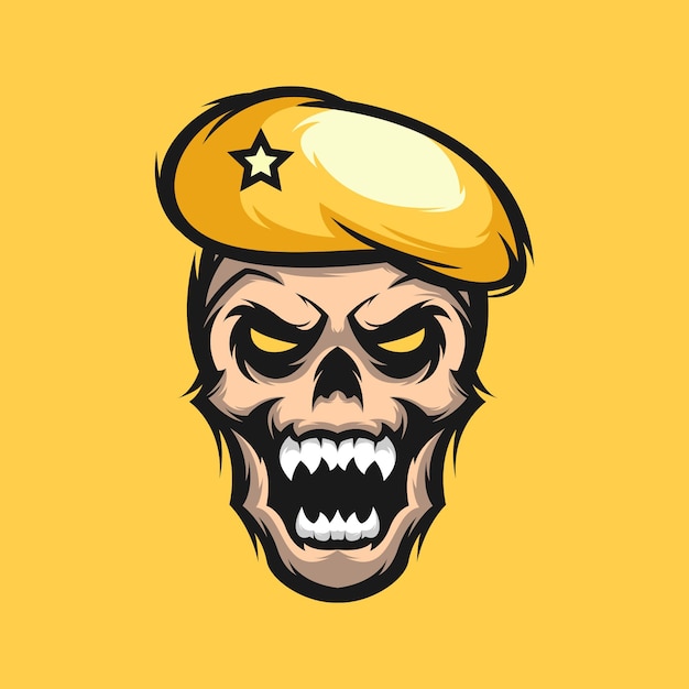 Skull logo design | Premium Vector