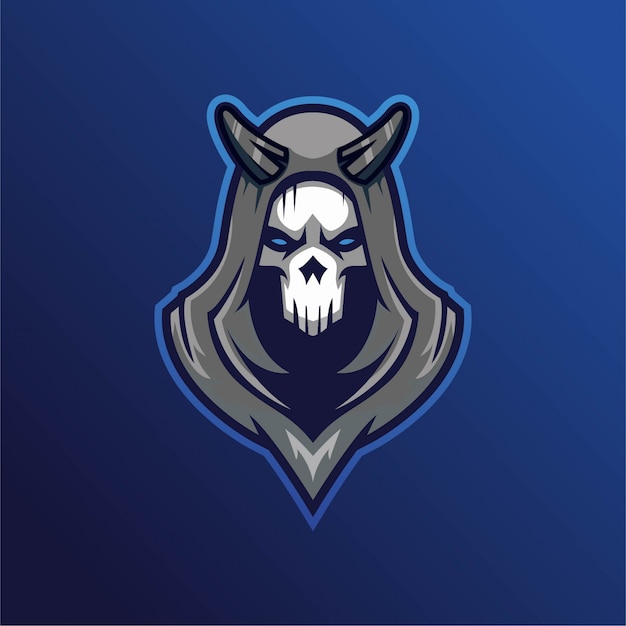 Skull mascot gaming esport logo | Premium Vector