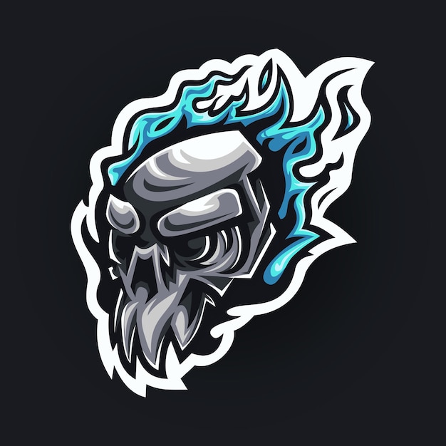 Premium Vector | Skull mascot logo design