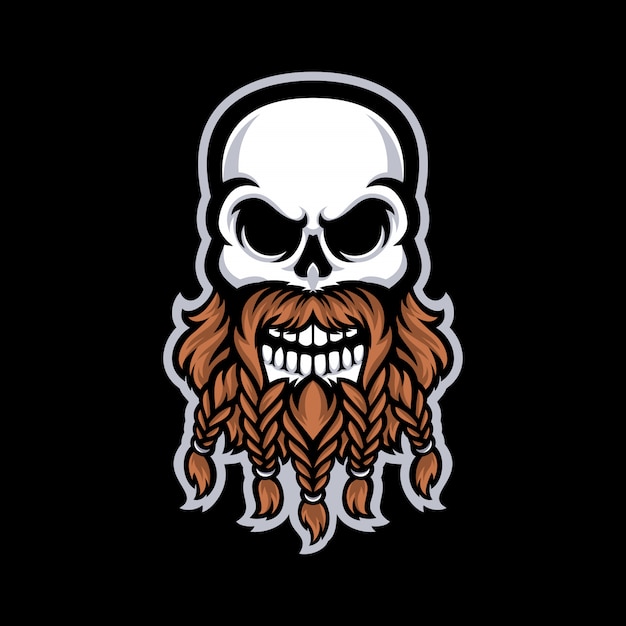 Premium Vector | Skull mascot logo isolated