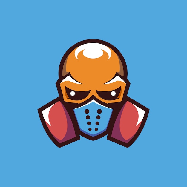 Premium Vector | Skull mask mascot