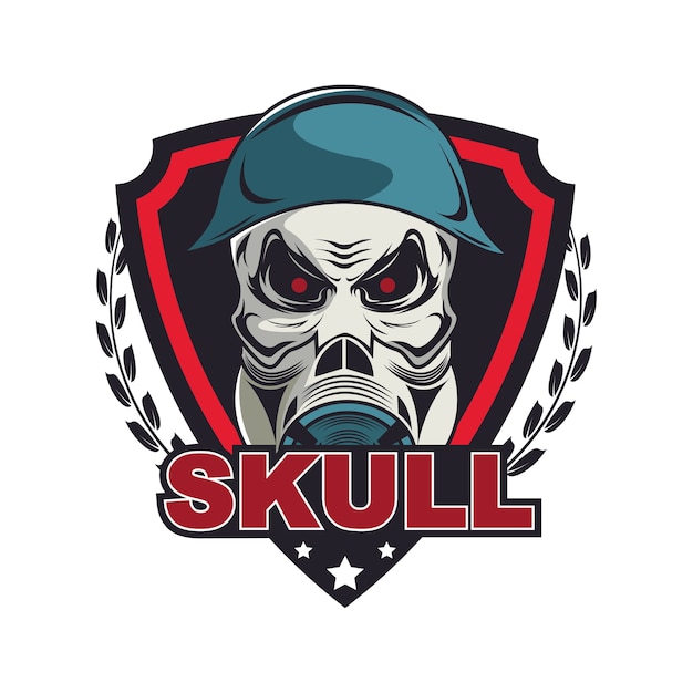 Download Free Skull In Military Helmet And Gas Mask Logo Template Premium Vector Use our free logo maker to create a logo and build your brand. Put your logo on business cards, promotional products, or your website for brand visibility.