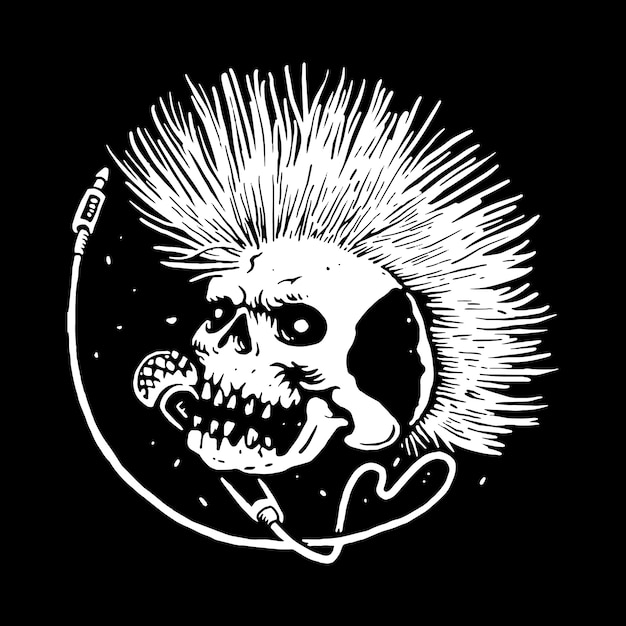 Download Free Skull Punk Music Line Graphic Illustration Vector Art T Shirt Use our free logo maker to create a logo and build your brand. Put your logo on business cards, promotional products, or your website for brand visibility.