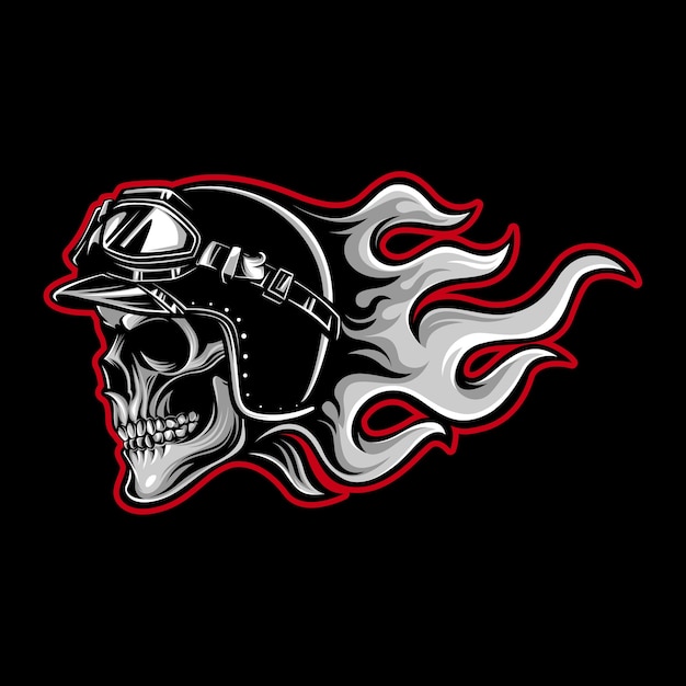 Skull rider | Premium Vector