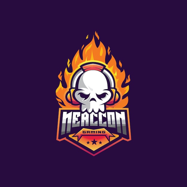 Download Free Skull With Fire Logo Mascot Illustration Premium Vector Use our free logo maker to create a logo and build your brand. Put your logo on business cards, promotional products, or your website for brand visibility.