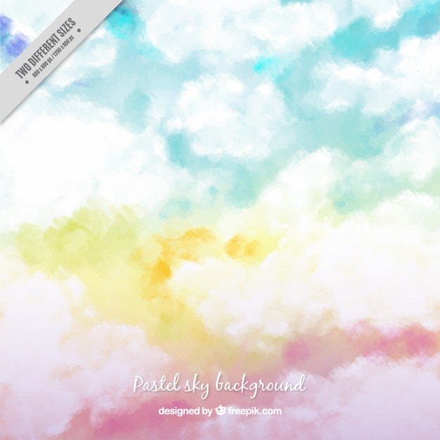 Sky background in pastel colors
