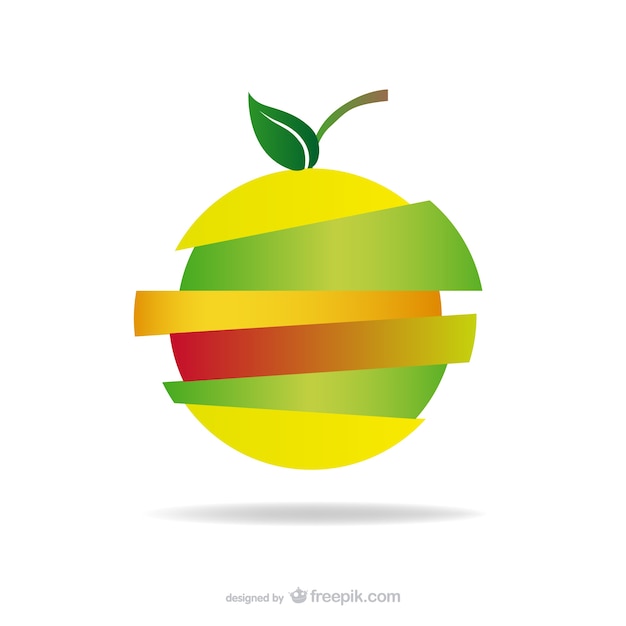 Download Free Sliced Apple Logo Free Vector Use our free logo maker to create a logo and build your brand. Put your logo on business cards, promotional products, or your website for brand visibility.