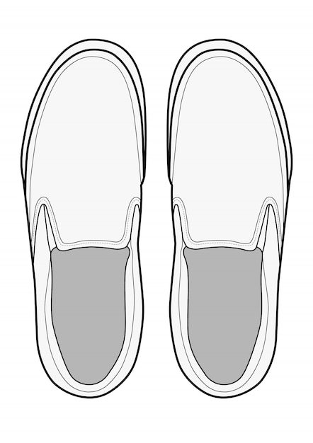 Slip-on shoes fashion flat technical 