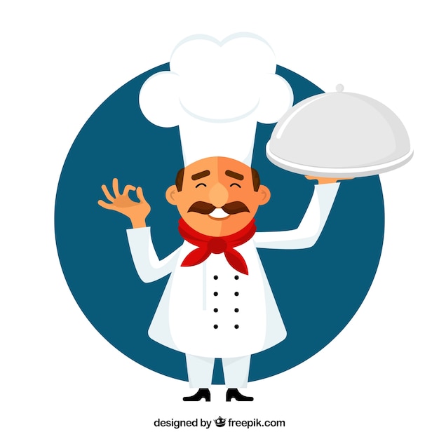 Free Vector | Small chef illustration