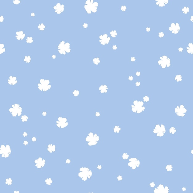 Premium Vector Small White Flowers Background Seamless Pattern Design Wrapping And Wallpapers