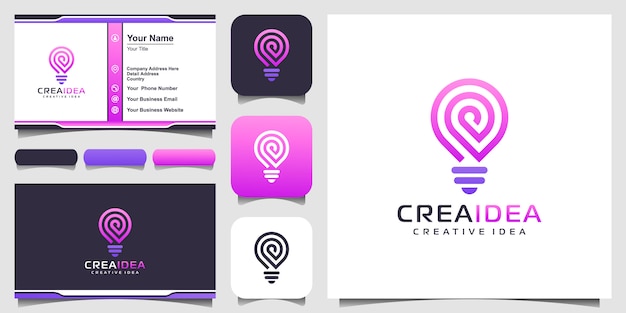 Download Free Smart Bulb Tech Logo Icon And Business Card Bulb Logo Design Use our free logo maker to create a logo and build your brand. Put your logo on business cards, promotional products, or your website for brand visibility.
