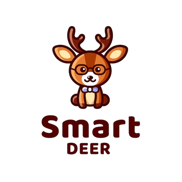 Download Free Smart Deer Kid Logo Premium Vector Use our free logo maker to create a logo and build your brand. Put your logo on business cards, promotional products, or your website for brand visibility.