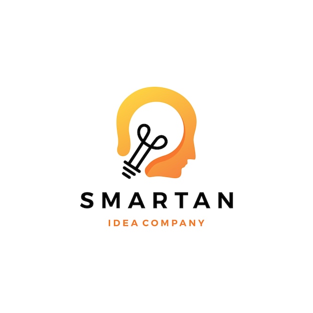 Download Free Smart Human Head Think Bulb Idea Logo Icon Premium Vector Use our free logo maker to create a logo and build your brand. Put your logo on business cards, promotional products, or your website for brand visibility.