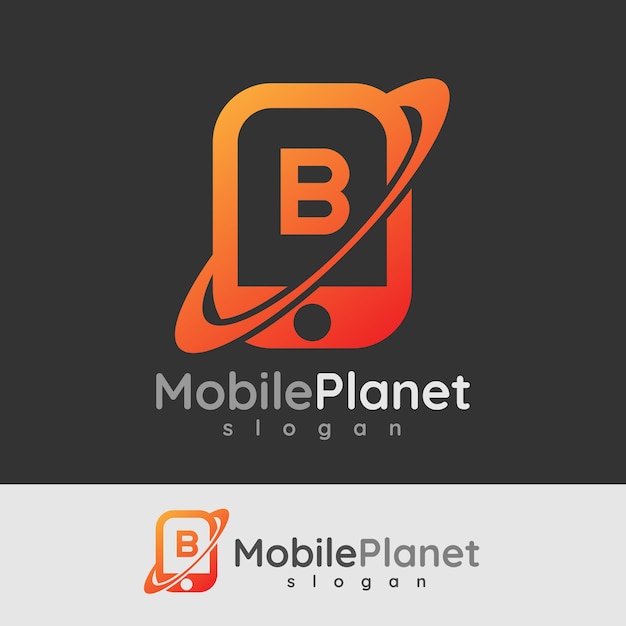 Premium Vector Smart Mobile Initial Letter B Logo Design