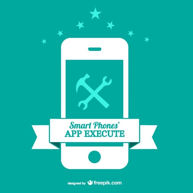 Download Smart phone app vector | Free Vector