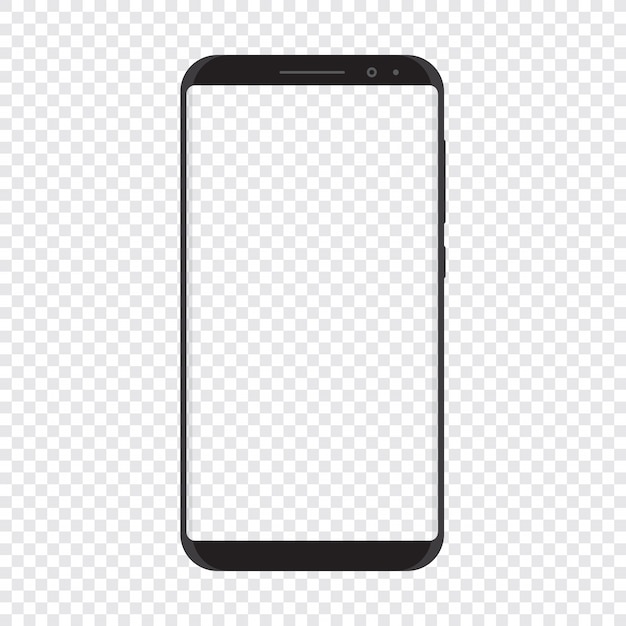 Smart phone with transparent background Vector | Premium Download