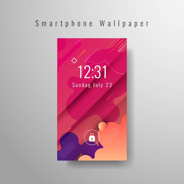 Free Vector | Smartphone wallpaper decorative trendy template