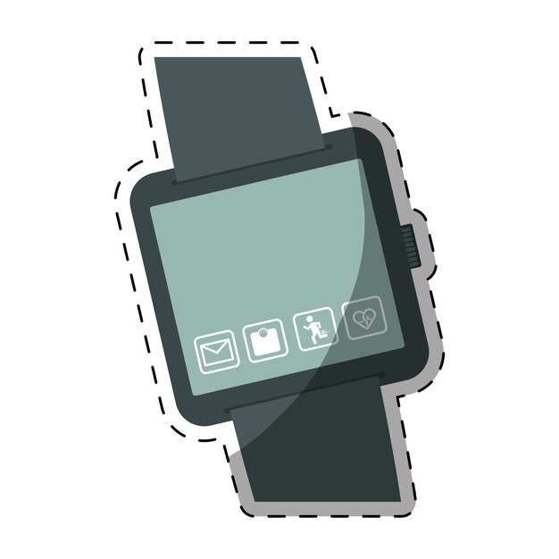 smartwatch with buttons