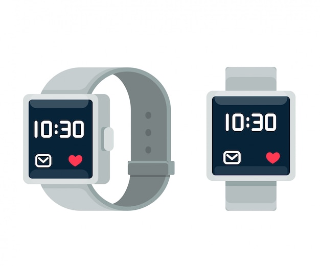 Smartwatch cartoon illustration | Premium Vector