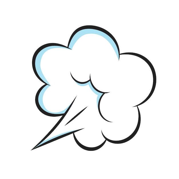 Premium Vector | Smelling pop art comic book cartoon fart cloud flat ...