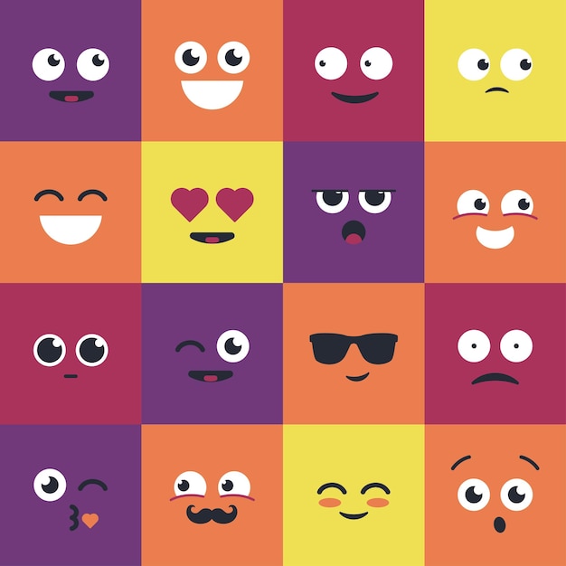 Premium Vector | Smiley - modern vector set of emoji illustrations ...