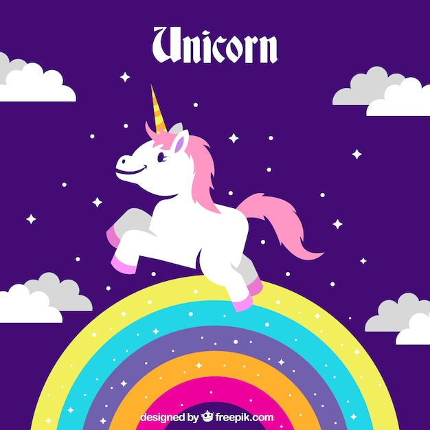 jumping animal unicorn