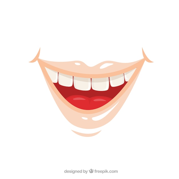 Smiling mouth Vector | Free Download