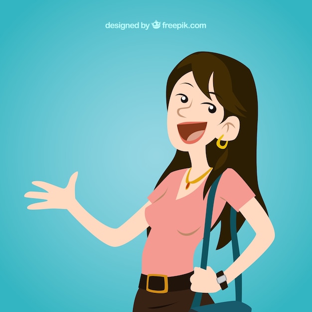 Download Free Vector | Smiling woman