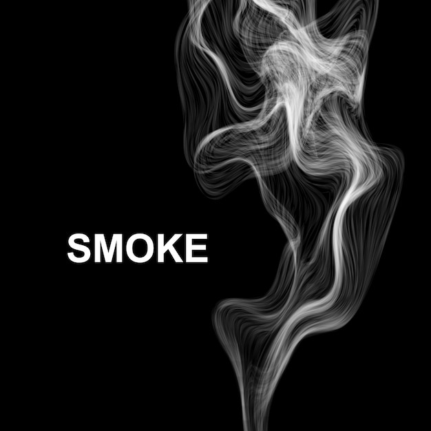 Download Smoke on black. | Premium Vector