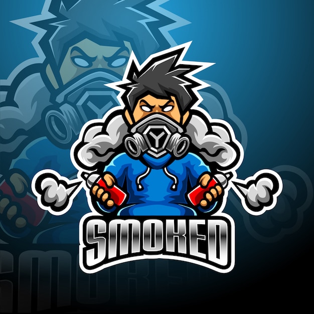 Download Free Smoked Esport Mascot Logo Design Premium Vector Use our free logo maker to create a logo and build your brand. Put your logo on business cards, promotional products, or your website for brand visibility.