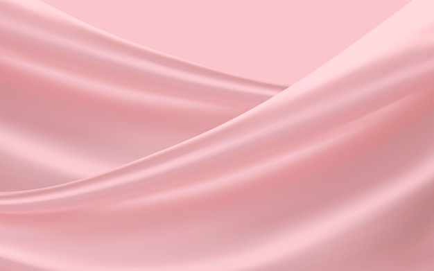 Premium Vector | Smooth pink satin illustration